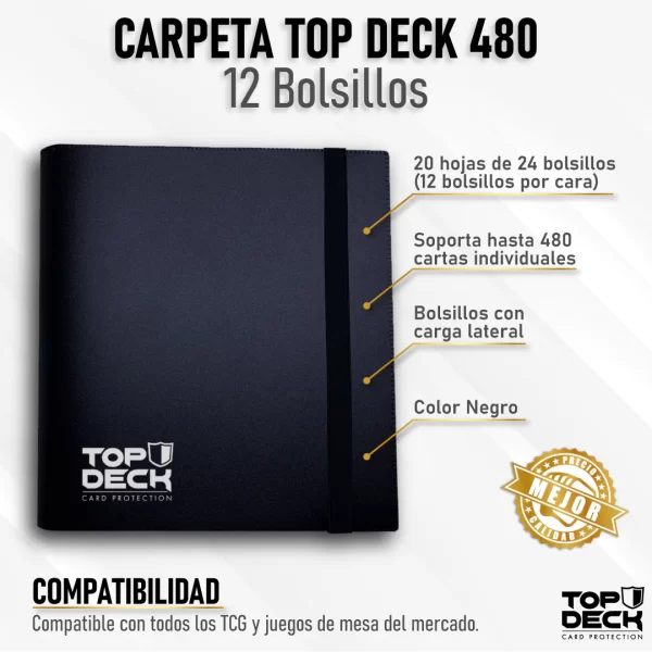 TopDeck - Carpeta para Cartas 480